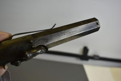 Lot 629 - A SCARCE CRISP PAIR OF 18-BORE LEFT AND RIGHT HANDED PERCUSSION BELT PISTOLS BY SAMUEL NOCK