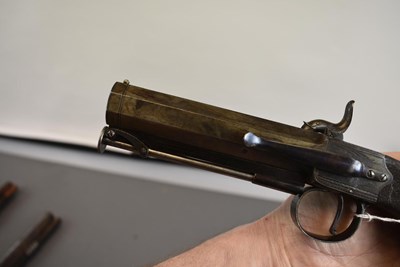 Lot 629 - A SCARCE CRISP PAIR OF 18-BORE LEFT AND RIGHT HANDED PERCUSSION BELT PISTOLS BY SAMUEL NOCK