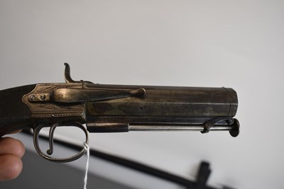 Lot 629 - A SCARCE CRISP PAIR OF 18-BORE LEFT AND RIGHT HANDED PERCUSSION BELT PISTOLS BY SAMUEL NOCK