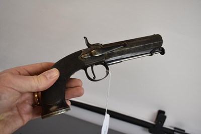 Lot 629 - A SCARCE CRISP PAIR OF 18-BORE LEFT AND RIGHT HANDED PERCUSSION BELT PISTOLS BY SAMUEL NOCK