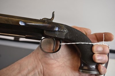 Lot 629 - A SCARCE CRISP PAIR OF 18-BORE LEFT AND RIGHT HANDED PERCUSSION BELT PISTOLS BY SAMUEL NOCK
