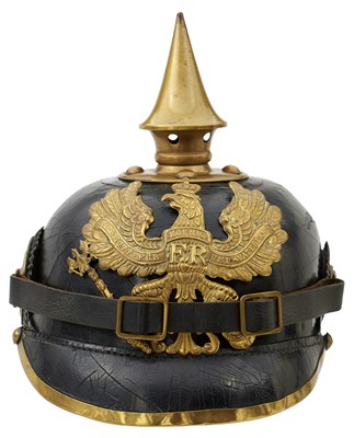 Lot 753 - A PRUSSIAN OTHER RANK'S PICKELHAUBE