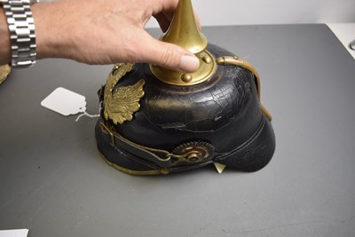 Lot 753 - A PRUSSIAN OTHER RANK'S PICKELHAUBE