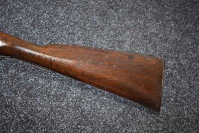 Lot 693 - A FLINTLOCK BAYONET BLUNDERBUSS BY EGG