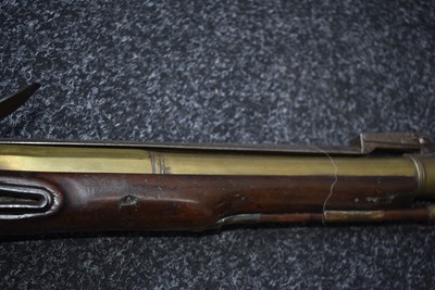 Lot 693 - A FLINTLOCK BAYONET BLUNDERBUSS BY EGG