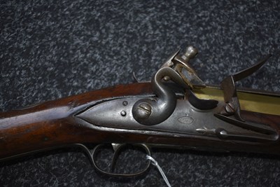 Lot 693 - A FLINTLOCK BAYONET BLUNDERBUSS BY EGG