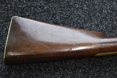 Lot 695 - A SCARCE FLINTLOCK NAVAL BLUNDERBUSS