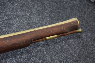 Lot 695 - A SCARCE FLINTLOCK NAVAL BLUNDERBUSS