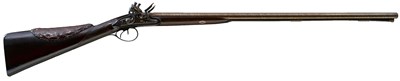 Lot A 20-BORE FLINTLOCK DOUBLE BARRELLED SPORTING GUN BY HENRY NOCK