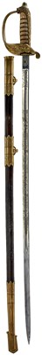 Lot A ROYAL NAVAL OFFICER'S LEVEE WEIGHT SWORD