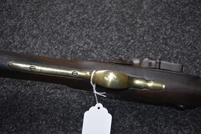 Lot 725 - A .750 CALIBRE FLINTLOCK VOLUNTEER HEAVY DRAGOON'S CARBINE