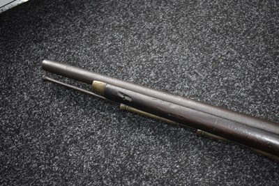 Lot 725 - A .750 CALIBRE FLINTLOCK VOLUNTEER HEAVY DRAGOON'S CARBINE