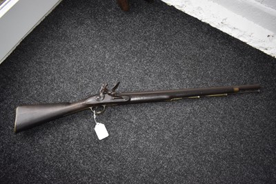 Lot 725 - A .750 CALIBRE FLINTLOCK VOLUNTEER HEAVY DRAGOON'S CARBINE