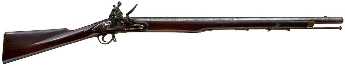 Musket Shell Lot 732 - A .750 CALIBRE FLINTLOCK TRADE OR LIVERY