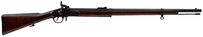 Lot 742 - A .577 CALIBRE PATTERN 1856 PERCUSSION SHORT RIFLE