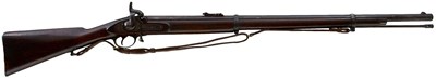 Lot 743 - A .577 CALIBRE PATTERN 1856 PERCUSSION SHORT RIFLE BY BECKWITH