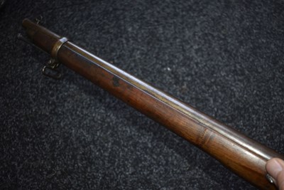 Lot 753 - A .450 CALIBRE PERCUSSION WESTLEY RICHARDS MONKEY TAIL CARBINE