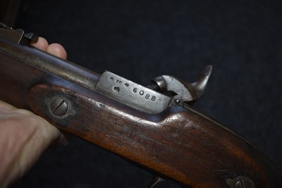 Lot 753 - A .450 CALIBRE PERCUSSION WESTLEY RICHARDS MONKEY TAIL CARBINE