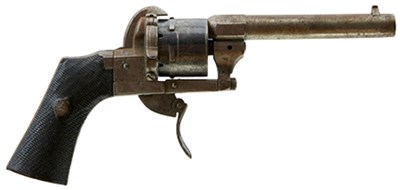 Lot 695 - A 7MM SIX-SHOT PIRLOT FRERES COPY OF AS LEFAUCHEUX PINFIRE REVOLVER