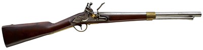 Lot 776 - A .700 CALIBRE CONTINENTAL FLINTLOCK CAVALRY OR ARTILLERY CARBINE