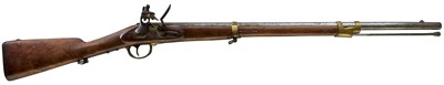 Lot 777 - A .740 CALIBRE BELGIAN FLINTLOCK CARBINE