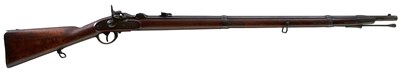 Lot 804 - A .550 CALIBRE RIMFIRE AUSTRIAN BREECH LOADING WANZL LORENZ RIFLE