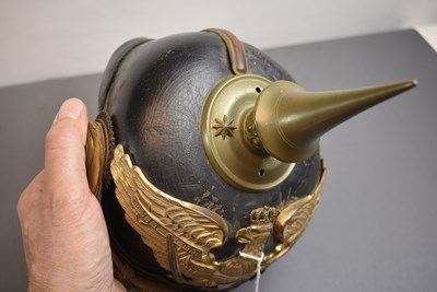 Lot 755 - A PRUSSIAN RESERVE GRENADIERS OFFICER'S PICKELHAUBE