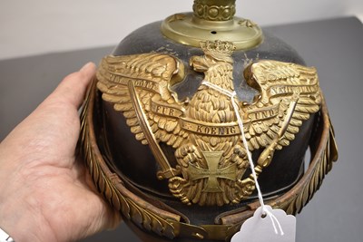 Lot 755 - A PRUSSIAN RESERVE GRENADIERS OFFICER'S PICKELHAUBE