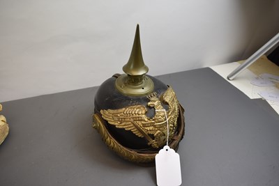 Lot 755 - A PRUSSIAN RESERVE GRENADIERS OFFICER'S PICKELHAUBE