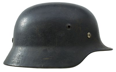 Lot 490 - A THIRD REICH LUFTWAFFE SINGLE DECAL HELMET