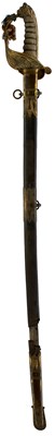 Lot 178 - A VICTORIAN NAVAL OFFICER'S SWORD