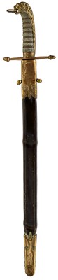 Lot 187 - A VICTORIAN NAVAL DIRK