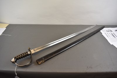 Lot 670 - A 19TH CENTURY INDIAN CAVALRY OFFICER'S SWORD