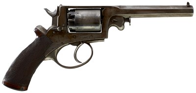 Lot 652 - A 54-BORE FIVE-SHOT PERCUSSION BEAUMONT ADAMS REVOLVER