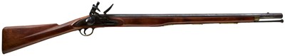 Lot 554 - A .750 CALIBRE FLINTLOCK LIVERY SHORT MUSKET OR CARBINE