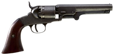 Lot 653 - A .31 CALIBRE FIVE-SHOT PERCUSSION LONDON PISTOL COMPANY REVOLVER