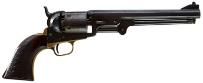 Lot 658 - A .36 CALIBRE SIX-SHOT PERCUSSION COLT NAVY REVOLVER