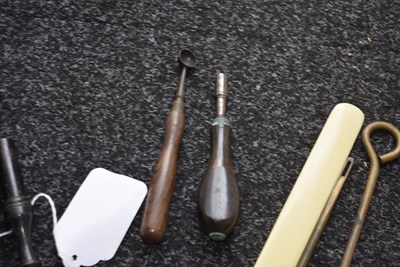 Lot 541 - SIX VARIOUS POWDER AND SHOT MEASURES