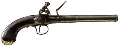 Lot 587 - A PAIR OF 20-BORE FLINTLOCK QUEEN ANNE PISTOLS BY CLARKSON