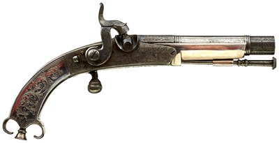 Lot 400 - A CRISP 60-BORE PERCUSSION SCOTTISH BELT PISTOL