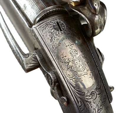 Lot 396 - A 32-BORE FLINTLOCK ALL STEEL SCOTTISH BELT PISTOL BY MACBEATH