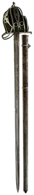 Lot 408 - A VICTORIAN SCOTTISH BASKET HILTED BROADSWORD