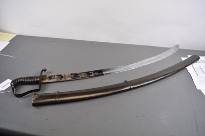 Lot 675 - A 1796 PATTERN LIGHT CAVALRY OFFICER'S SWORD