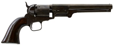 Lot 665 - A .36 CALIBRE SIX-SHOT PERCUSSION COLT NAVY REVOLVER