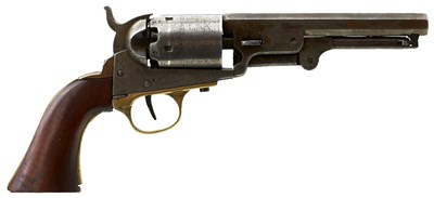 Lot 315 - A .36 CALIBRE FIVE-SHOT PERCUSSION POCKET NAVY REVOLVER OF COLT TYPE