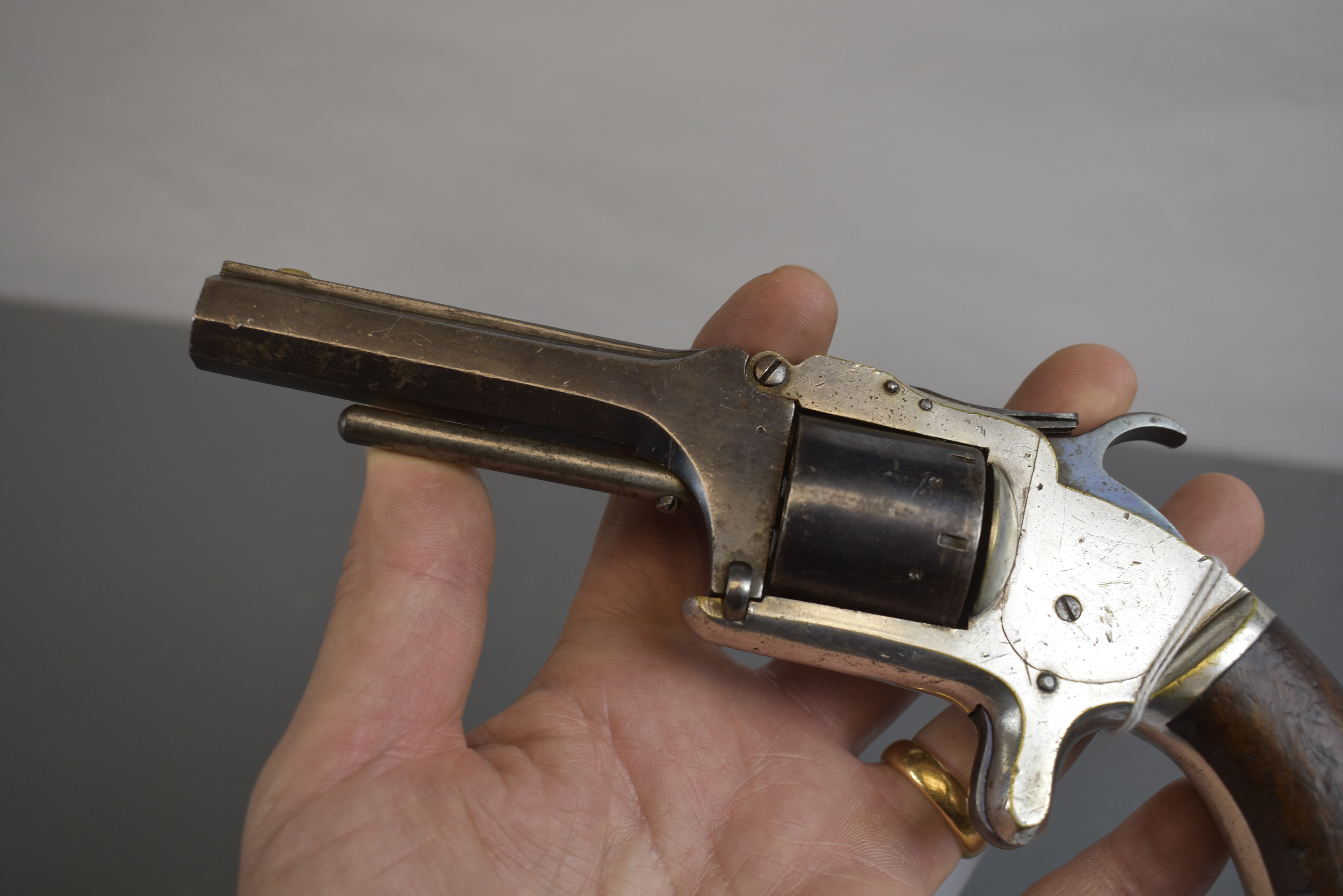 Lot 320 - A .32 RIMFIRE OBSOLETE CALIBRE SEVEN-SHOT