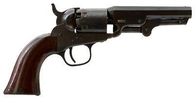 Lot 296 - A .31 CALIBRE SIX-SHOT PERCUSSION LONDON COLT POCKET REVOLVER