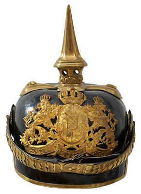 Lot 481 - AN IMPERIAL GERMAN BAVARIAN OFFICER'S PICKELHAUBE