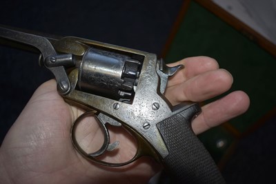 Lot 607 - A CASED 80-BORE PERCUSSION FIVE-SHOT FOURTH MODEL TRANTER REVOLVER