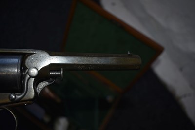 Lot 607 - A CASED 80-BORE PERCUSSION FIVE-SHOT FOURTH MODEL TRANTER REVOLVER